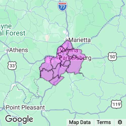 Wood County West Virginia real estate agent mailing area