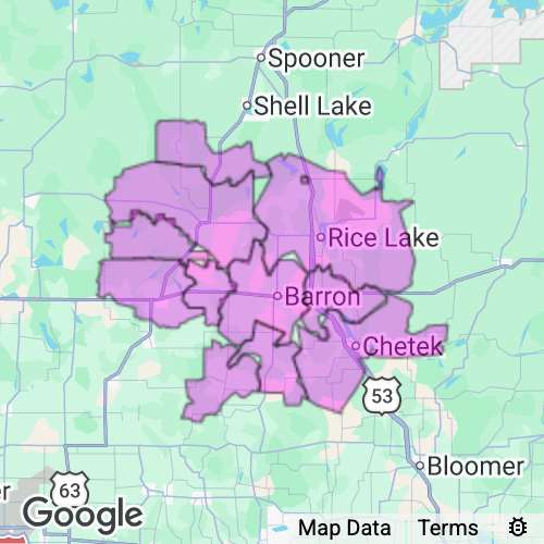 Barron County Wisconsin real estate agent mailing area