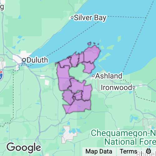 Bayfield County Wisconsin real estate agent mailing area