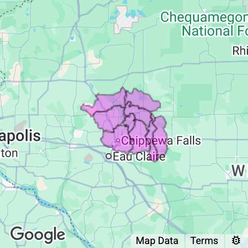 Chippewa County Wisconsin real estate agent mailing area
