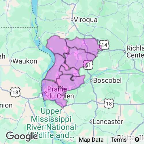 Crawford County Wisconsin real estate agent mailing area