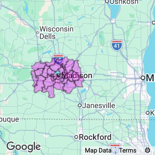 Dane County Wisconsin real estate agent mailing area