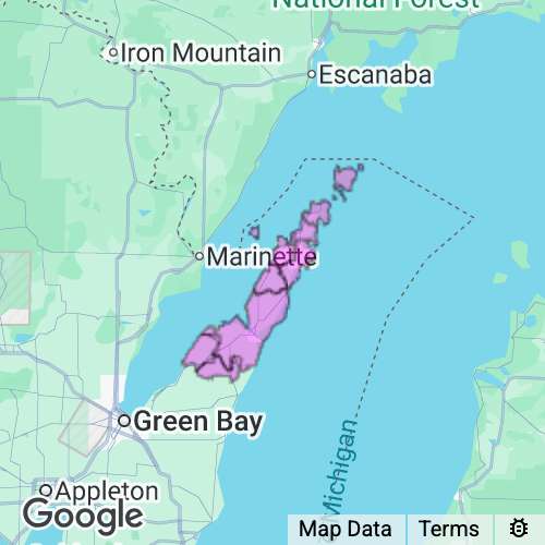 Door County Wisconsin real estate agent mailing area