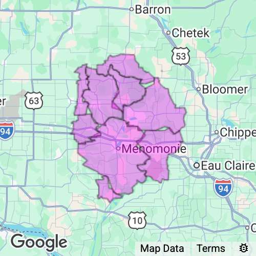 Dunn County Wisconsin real estate agent mailing area