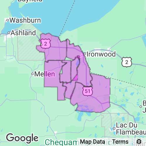 Iron County Wisconsin real estate agent mailing area