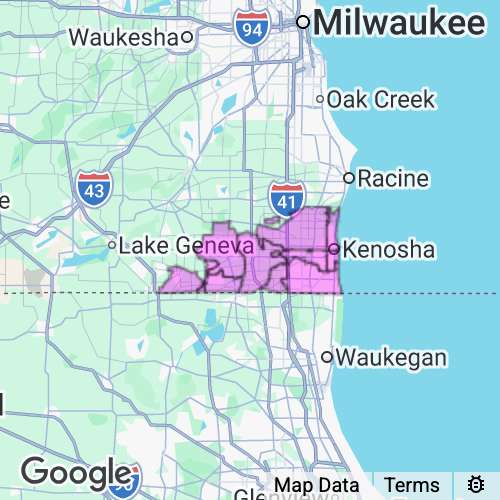 Kenosha County Wisconsin real estate agent mailing area