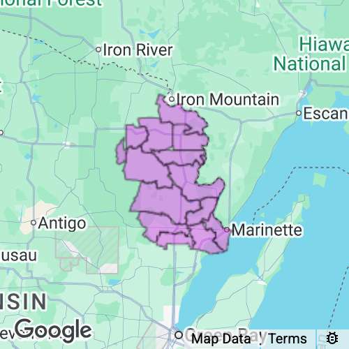 Marinette County Wisconsin real estate agent mailing area