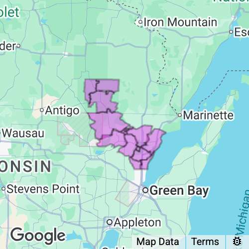 Oconto County Wisconsin real estate agent mailing area