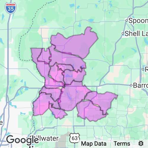 Polk County Wisconsin real estate agent mailing area