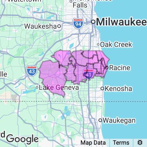 Racine County Wisconsin real estate agent mailing area
