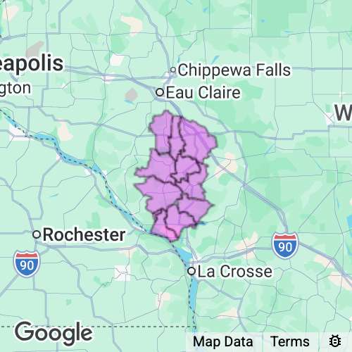 Trempealeau County Wisconsin real estate agent mailing area