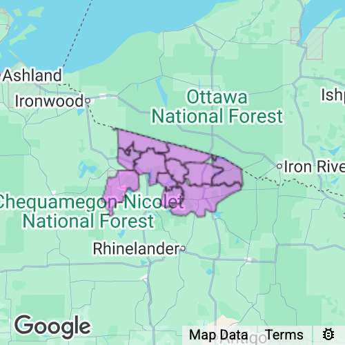 Vilas County Wisconsin real estate agent mailing area