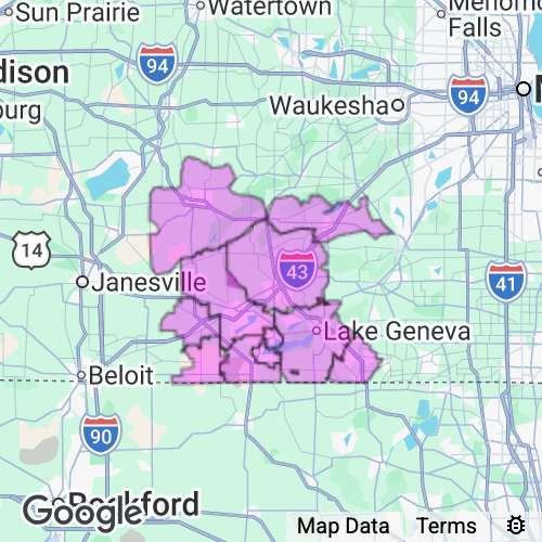 Walworth County Wisconsin real estate agent mailing area